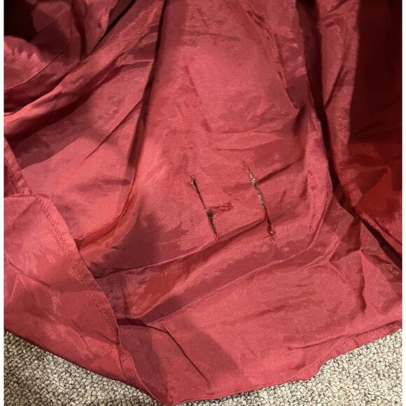 Shoshanna Midnight Coraline Red Jacquard Print Sleeveless High-Low Dress Sz 8 - Picture 16 of 16